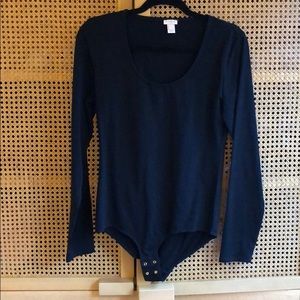 Never worn black J Crew bodysuit